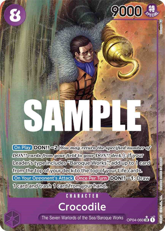 One Piece Card Game: Crocodile (060) (Alternate Art) card image