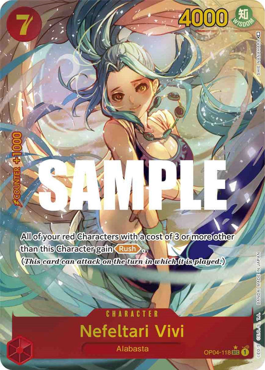 One Piece Card Game: Nefeltari Vivi (118) (Alternate Art) card image