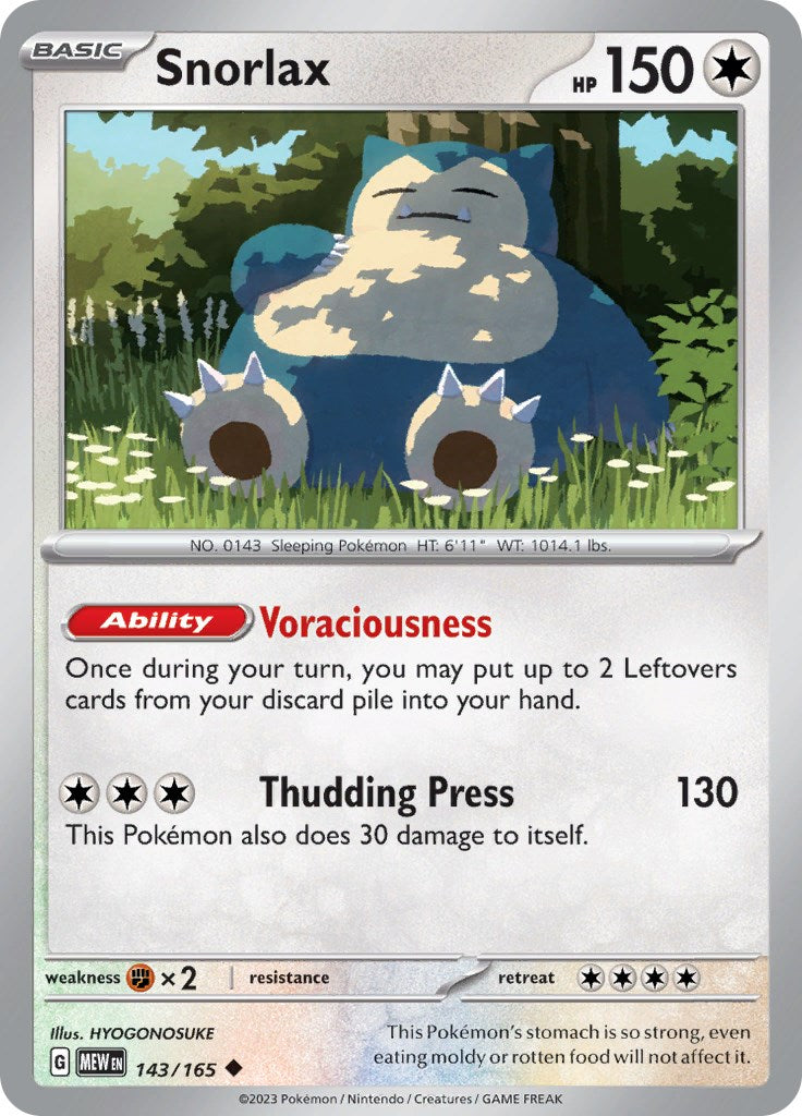 Pokemon: Snorlax card image
