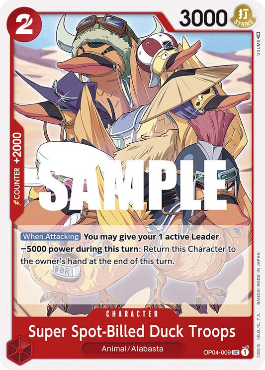 One Piece Card Game: Super Spot-Billed Duck Troops card image