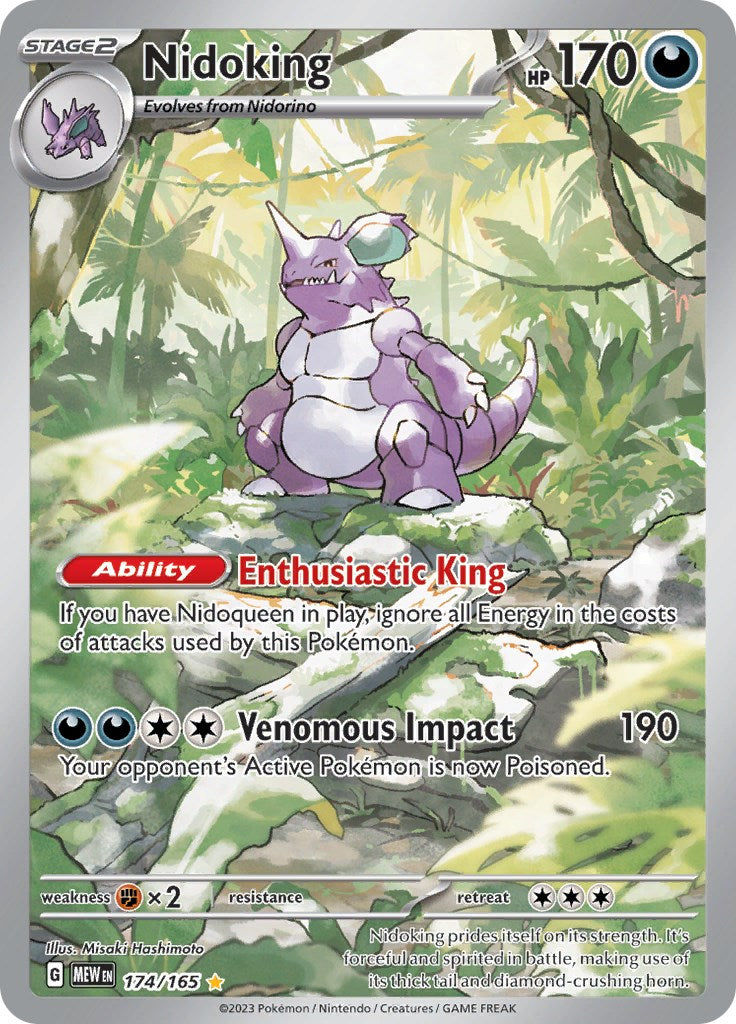 Pokemon: Nidoking - 174/165 card image