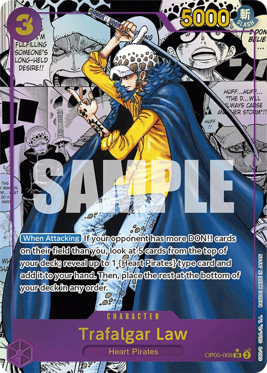 One Piece Card Game: Trafalgar Law (069) (Alternate Art) (Manga) card image