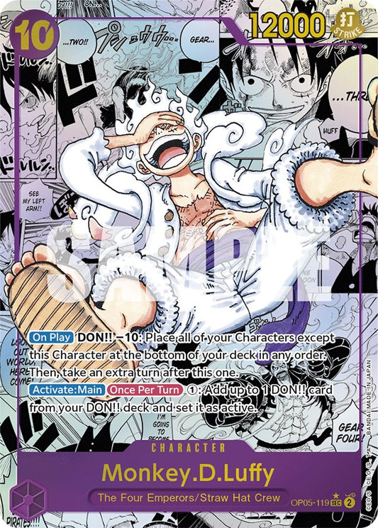 One Piece Card Game: Monkey.D.Luffy (119) (Alternate Art) (Manga) card image