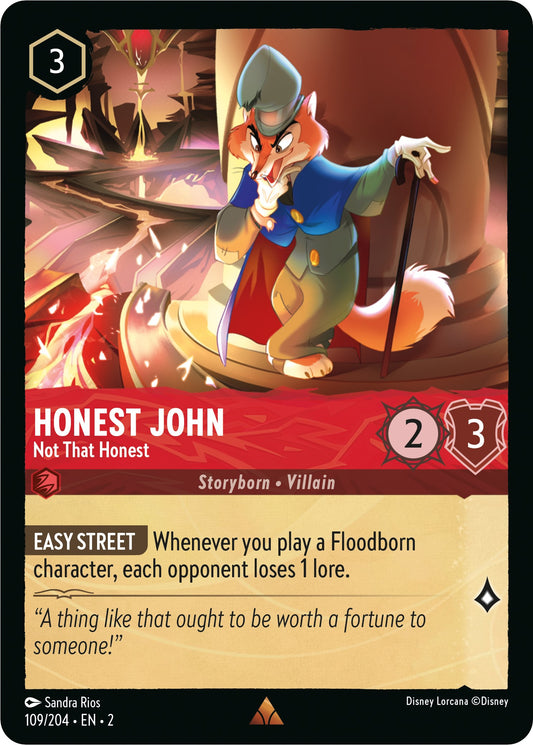 Disney Lorcana: Honest John - Not That Honest card image