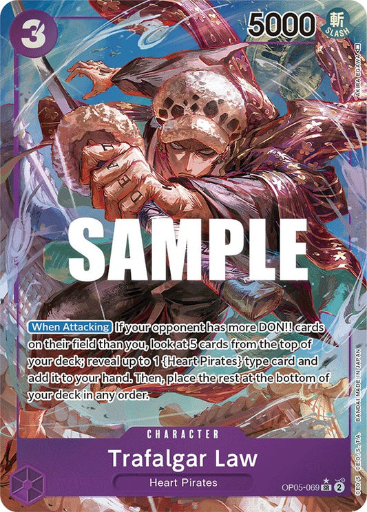 One Piece Card Game: Trafalgar Law (Alternate Art) (069) card image