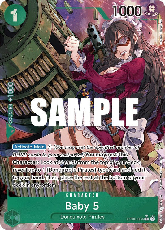 One Piece Card Game: Baby 5 (034) (Alternate Art) card image