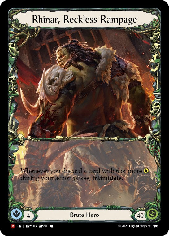 Flesh and Blood TCG: Rhinar, Reckless Rampage image