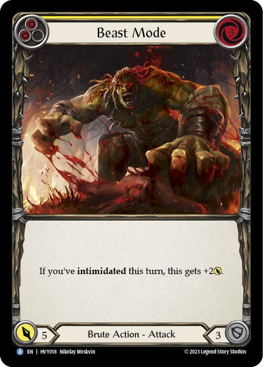 Flesh and Blood TCG: Beast Mode (Yellow) image
