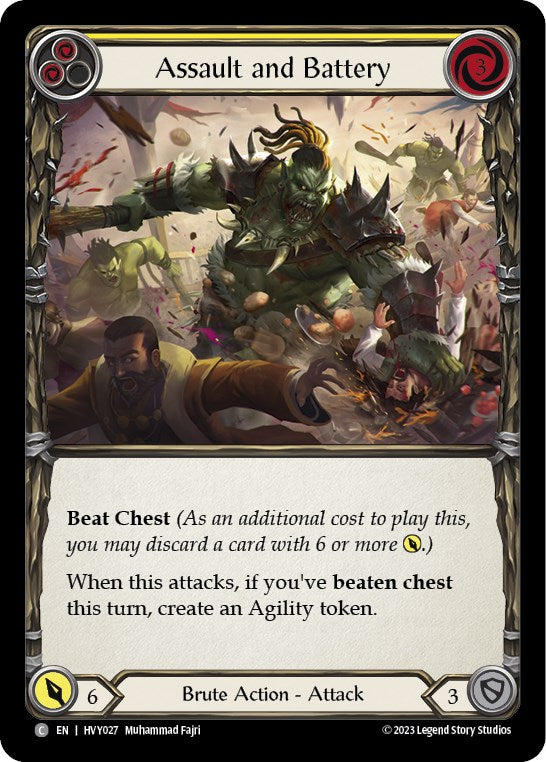 Flesh and Blood TCG: Assault and Battery (Yellow) image
