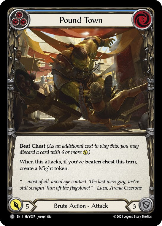 Flesh and Blood TCG: Pound Town (Blue) image