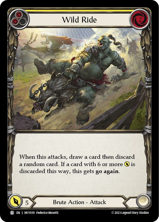 Flesh and Blood TCG: Wild Ride (Yellow) image