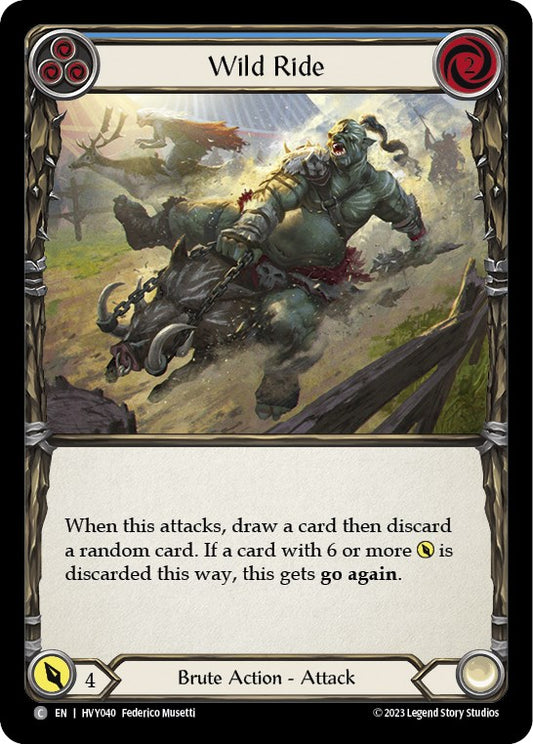 Flesh and Blood TCG: Wild Ride (Blue) image