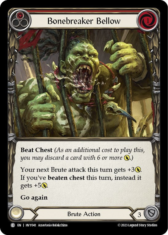 Flesh and Blood TCG: Bonebreaker Bellow (Red) image
