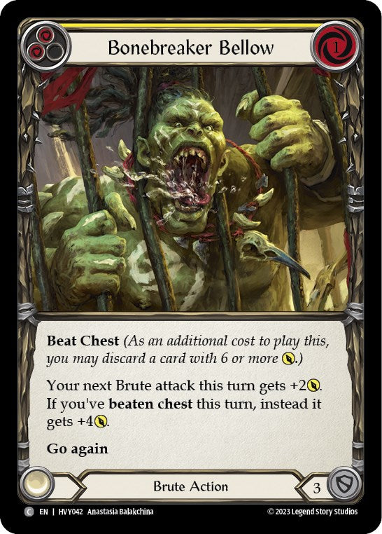 Flesh and Blood TCG: Bonebreaker Bellow (Yellow) image