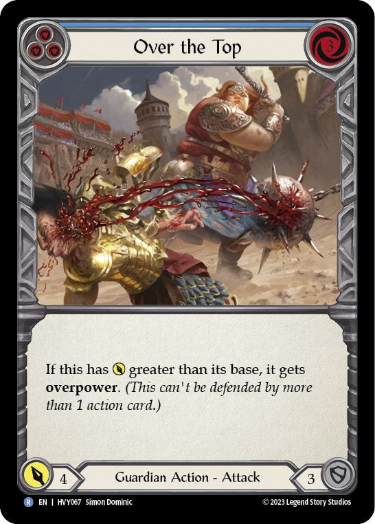 Flesh and Blood TCG: Over the Top (Blue) image