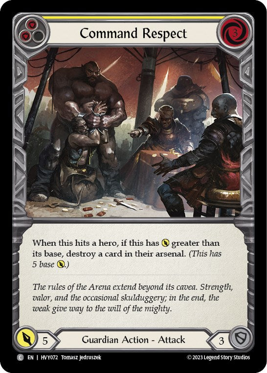 Flesh and Blood TCG: Command Respect (Yellow) image