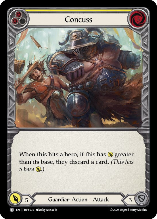 Flesh and Blood TCG: Concuss (Yellow) image