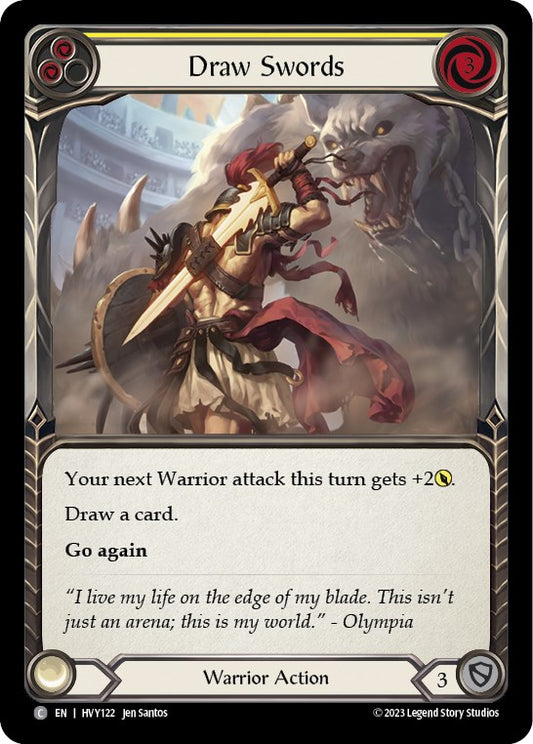 Flesh and Blood TCG: Draw Swords (Yellow) image
