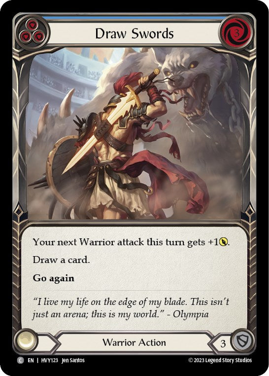 Flesh and Blood TCG: Draw Swords (Blue) image