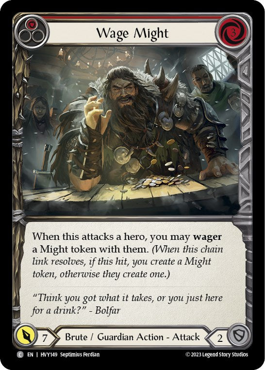 Flesh and Blood TCG: Wage Might (Red) image