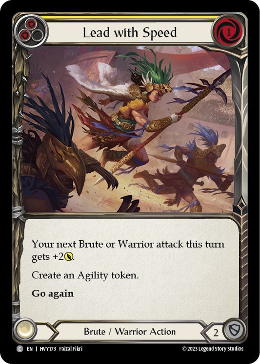 Flesh and Blood TCG: Lead with Speed (Yellow) image