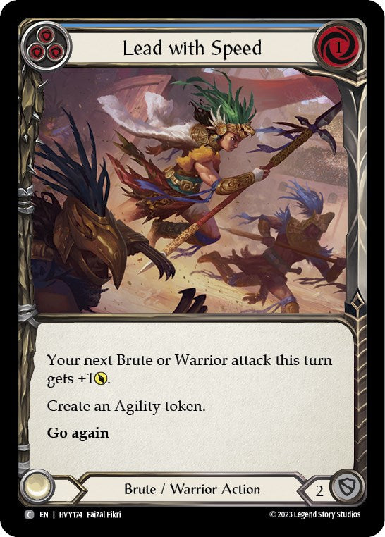 Flesh and Blood TCG: Lead with Speed (Blue) image