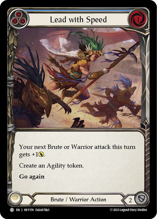 Flesh and Blood TCG: Lead with Speed (Blue) image