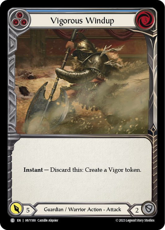 Flesh and Blood TCG: Vigorous Windup (Blue) image