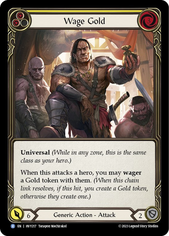 Flesh and Blood TCG: Wage Gold (Yellow) image