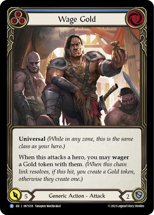 Flesh and Blood TCG: Wage Gold (Blue) image