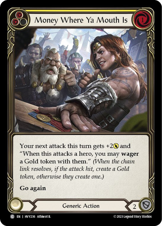 Flesh and Blood TCG: Money Where Ya Mouth Is (Yellow) image