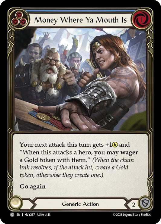Flesh and Blood TCG: Money Where Ya Mouth Is (Blue) image
