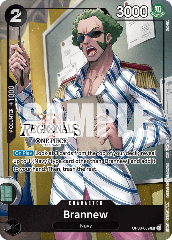 One Piece Card Game: Brannew (Offline Regional 2024) [Participant] card image