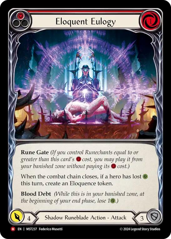 Flesh and Blood TCG: Eloquent Eulogy image