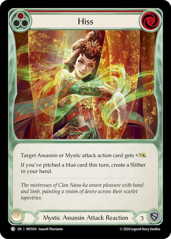 Flesh and Blood TCG: Hiss (Red) image