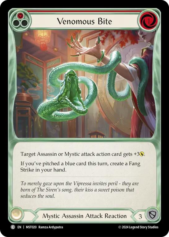 Flesh and Blood TCG: Venomous Bite (Red) image