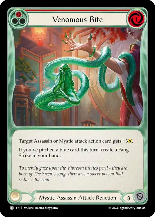 Flesh and Blood TCG: Venomous Bite (Red) image