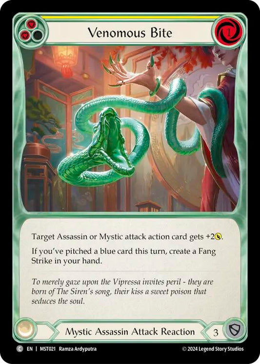 Flesh and Blood TCG: Venomous Bite (Yellow) image