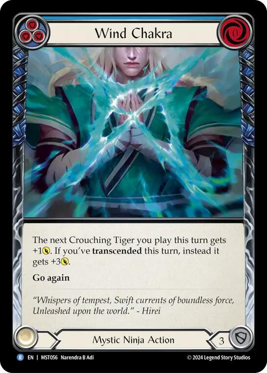 Flesh and Blood TCG: Wind Chakra (Blue) image