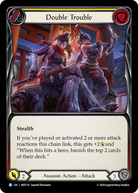Flesh and Blood TCG: Double Trouble (Yellow) image