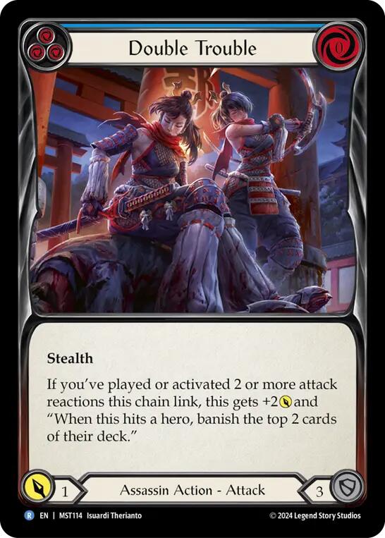 Flesh and Blood TCG: Double Trouble (Blue) image
