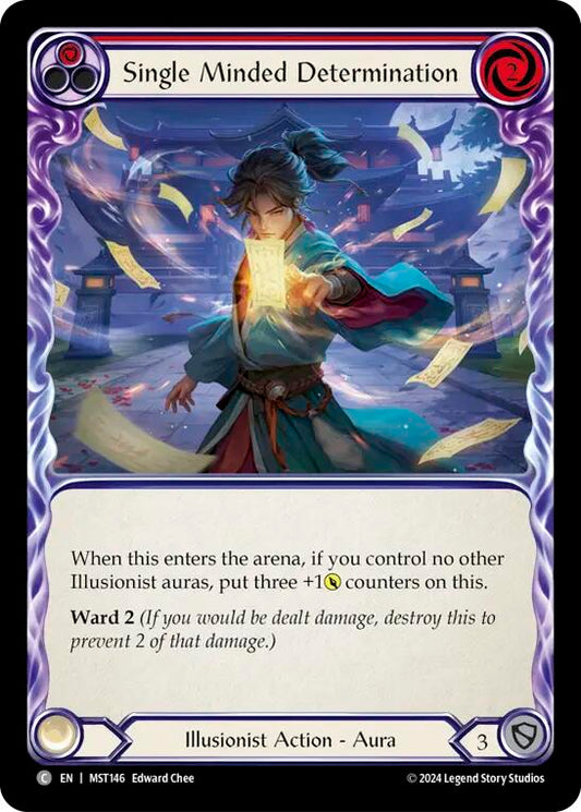 Flesh and Blood TCG: Single Minded Determination (Red) image