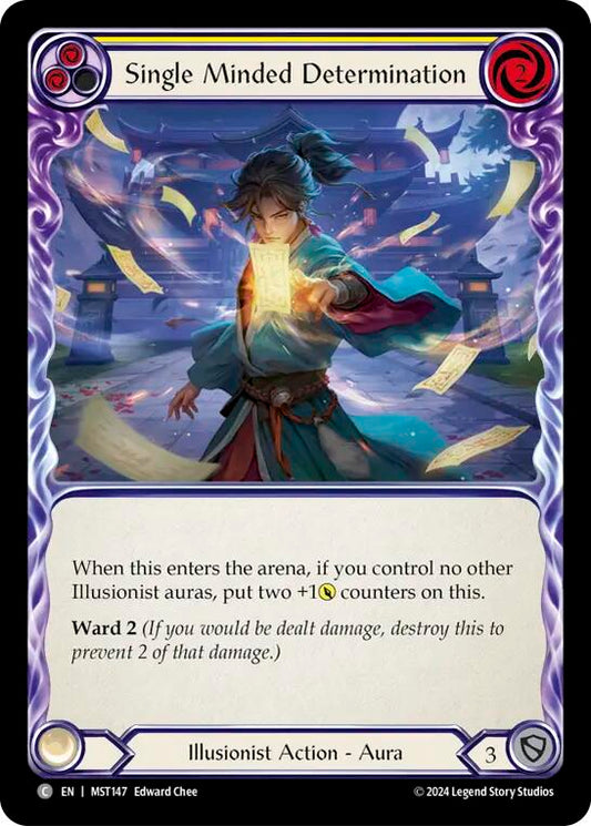 Flesh and Blood TCG: Single Minded Determination (Yellow) image
