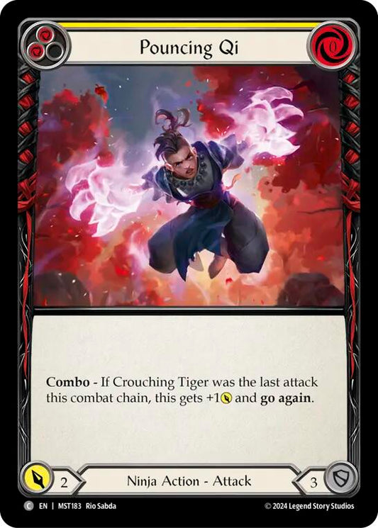 Flesh and Blood TCG: Pouncing Qi (Yellow) image