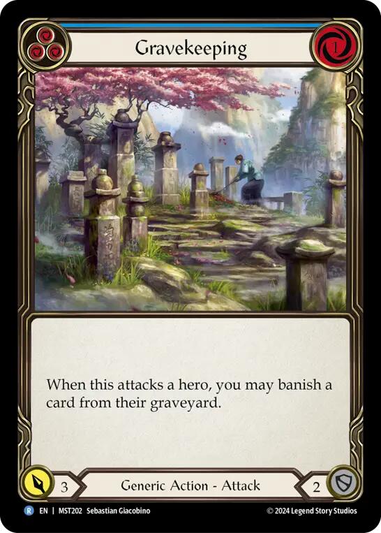 Flesh and Blood TCG: Gravekeeping (Blue) image
