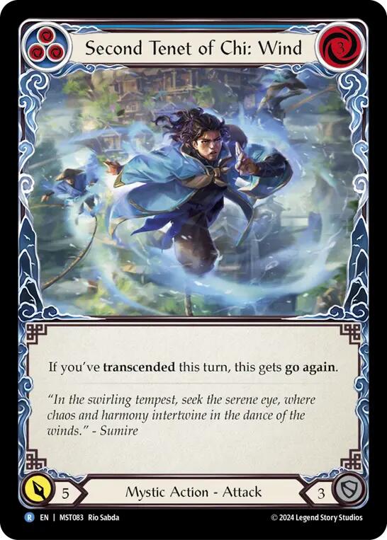 Flesh and Blood TCG: Second Tenet of Chi: Wind image