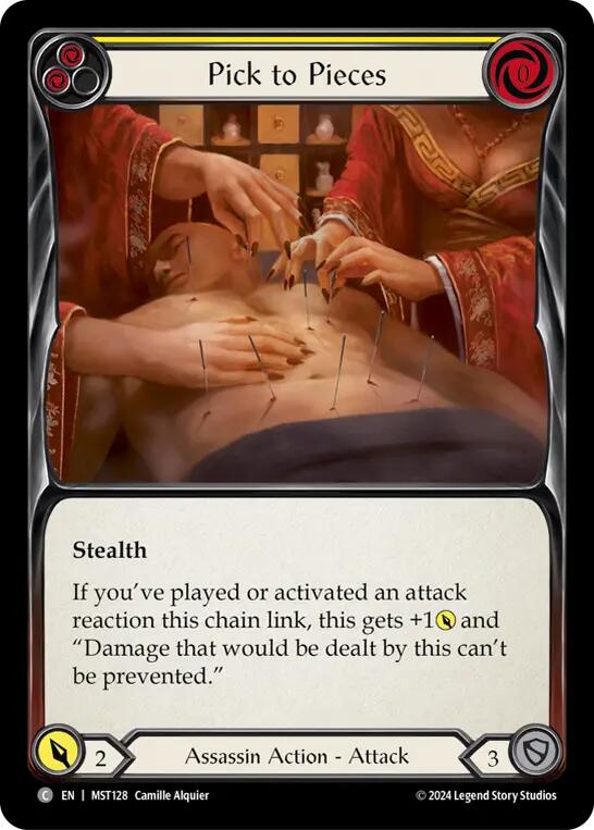 Flesh and Blood TCG: Pick to Pieces (Yellow) image