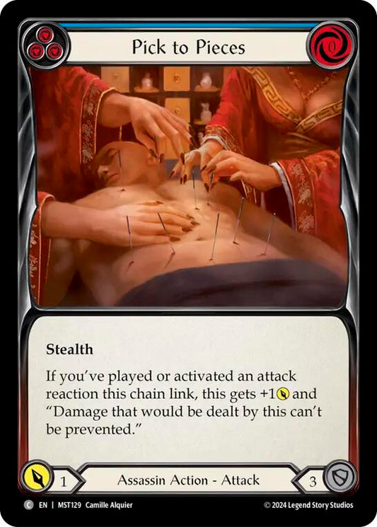Flesh and Blood TCG: Pick to Pieces (Blue) image