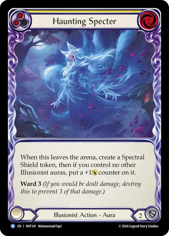 Flesh and Blood TCG: Haunting Specter (Yellow) image