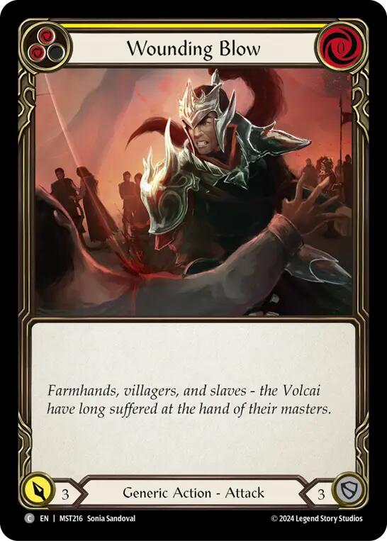 Flesh and Blood TCG: Wounding Blow (Yellow) image